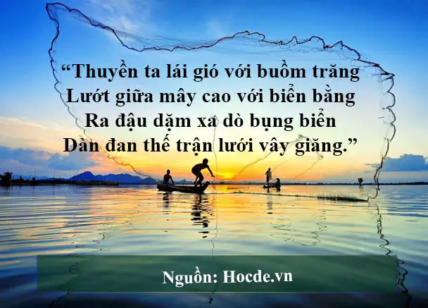 bài thơ đoàn thuyền đánh cá bài thơ đoàn thuyền đánh cá