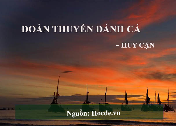 phân tích Đoàn Thuyền Đánh Cá phân tích Đoàn Thuyền Đánh Cá