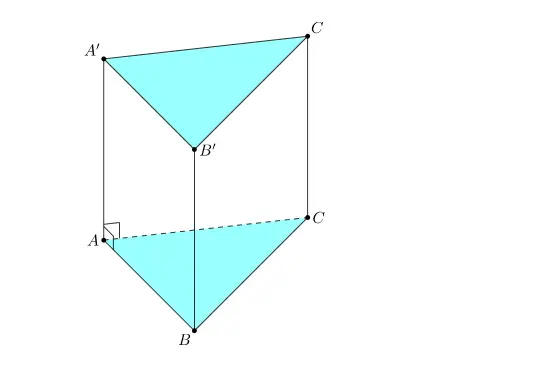 Các mặt mày mặt của hình lăng trụ tam giác đều là gì?
